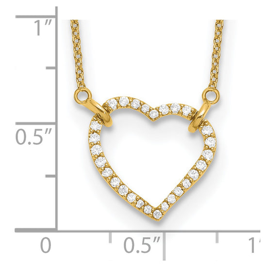 Diamond Heart Pendant Necklaces