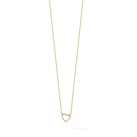 Diamond Heart Pendant Necklaces