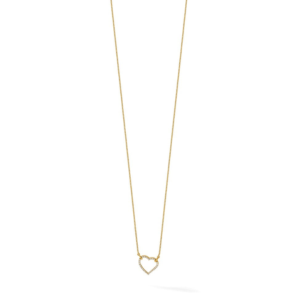 Diamond Heart Pendant Necklaces