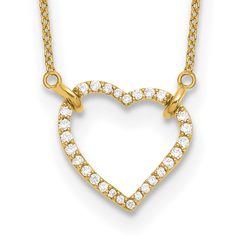 Diamond Heart Pendant Necklaces