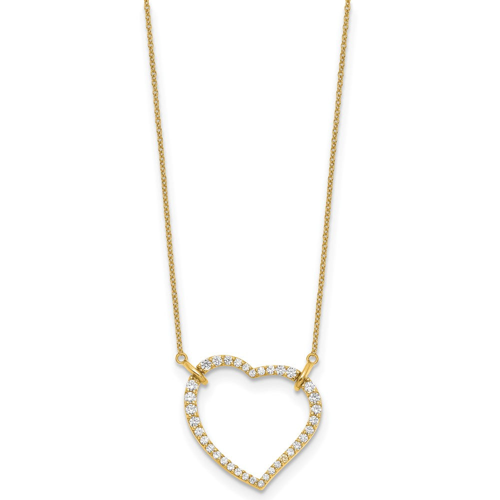 Diamond Heart Pendant Necklaces