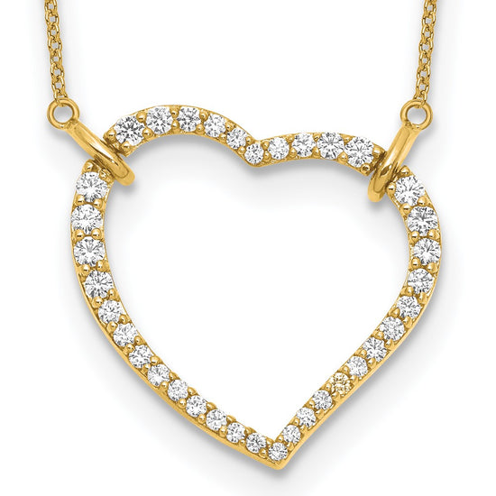 Diamond Heart Pendant Necklaces