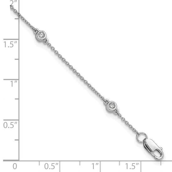 Gold Diamond Station Cable Bracelets