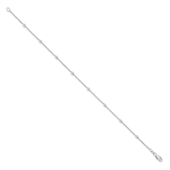 14k True Origin Lab Grown Diamond VS/SI. D E F Station Bracelets/Anklets