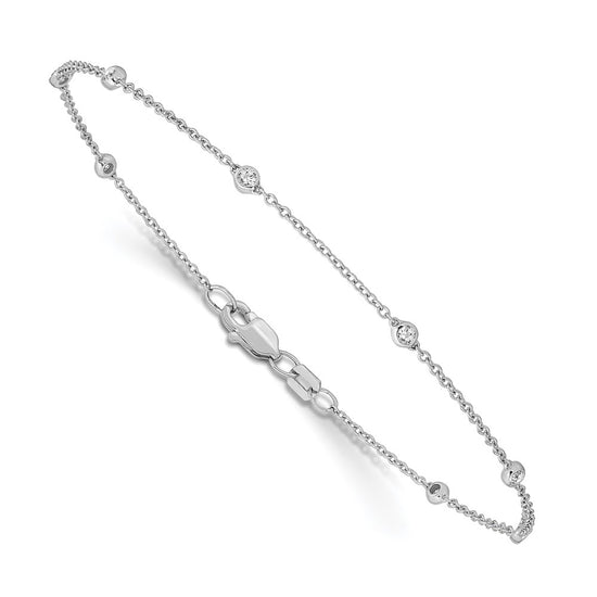 14k True Origin Lab Grown Diamond VS/SI. D E F Station Bracelets/Anklets