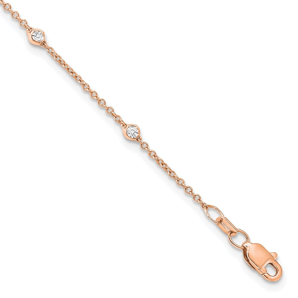 14k True Origin Lab Grown Diamond VS/SI. D E F Station Bracelets/Anklets
