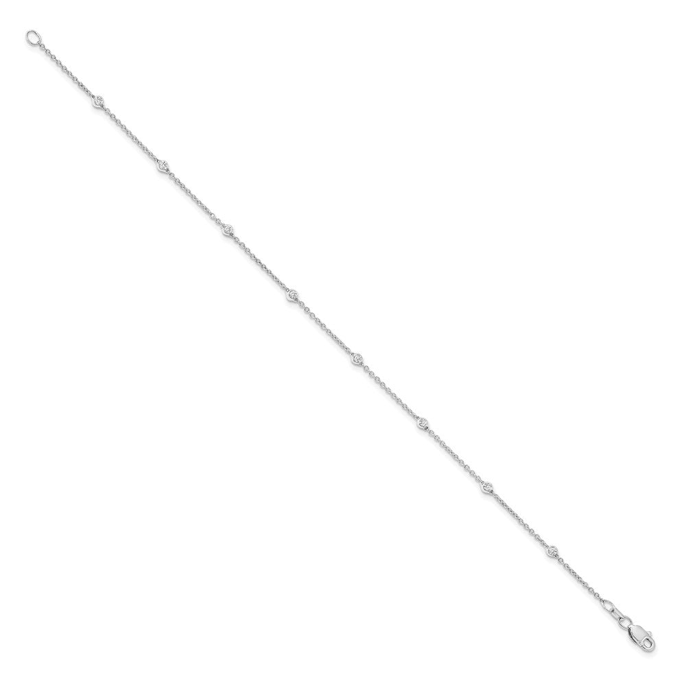 14k True Origin Lab Grown Diamond VS/SI. D E F Station Bracelets/Anklets