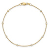 14k True Origin Lab Grown Diamond VS/SI. D E F Station Bracelets/Anklets