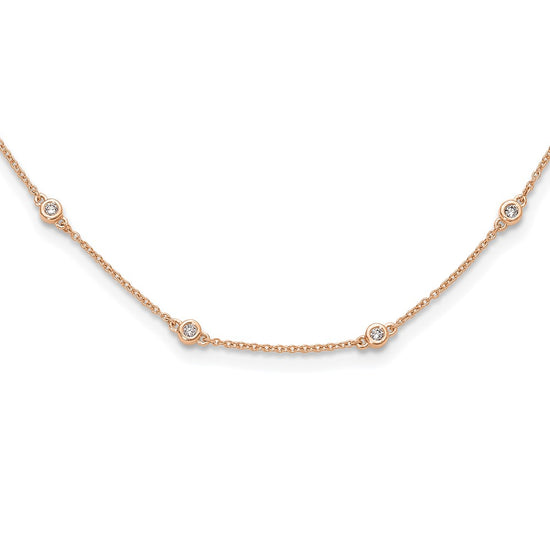 Diamond Station Cable Necklaces