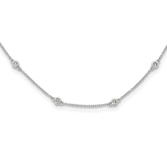 Diamond Station Cable Necklaces