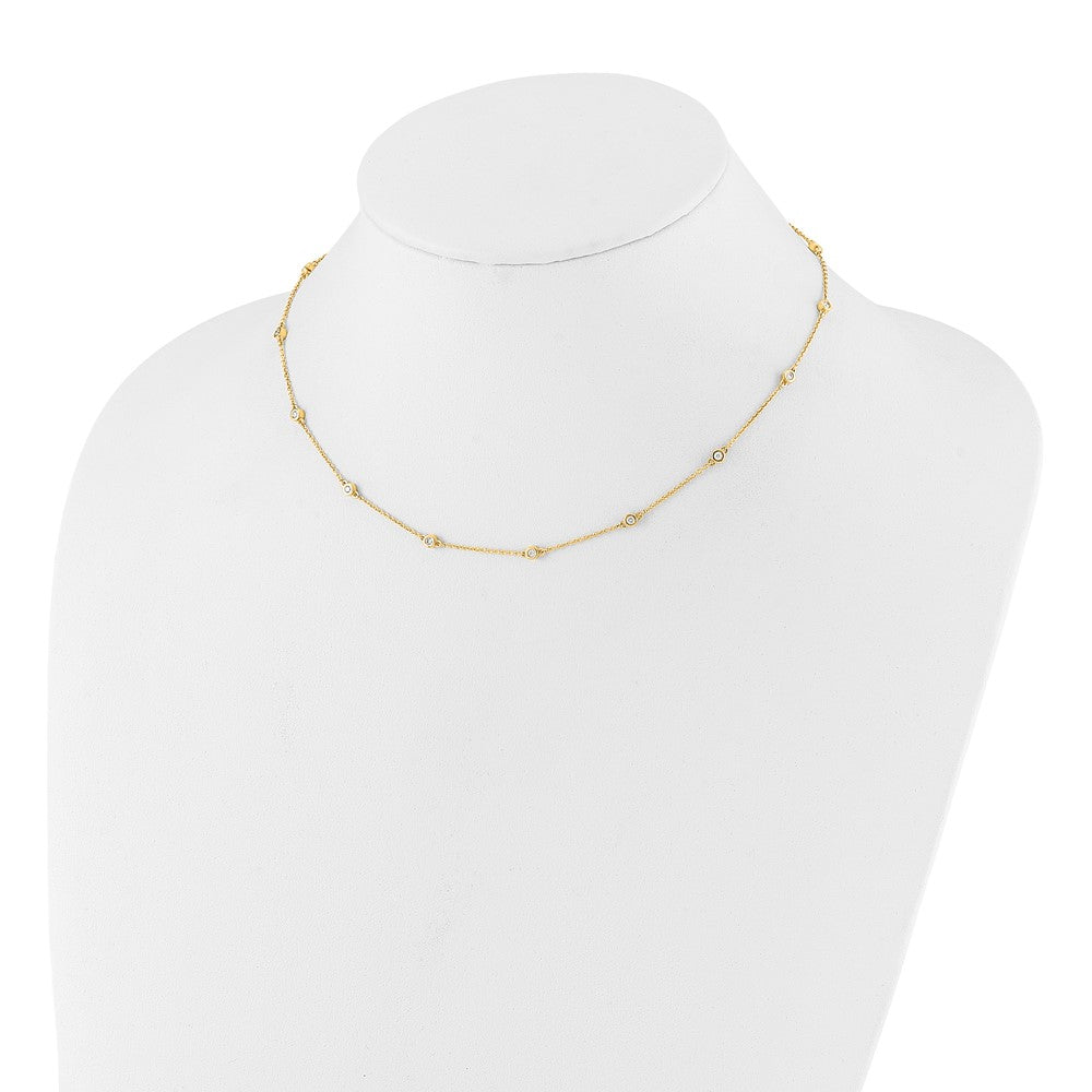 Diamond Station Cable Necklaces