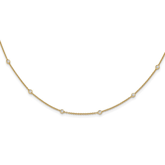 Diamond Station Cable Necklaces