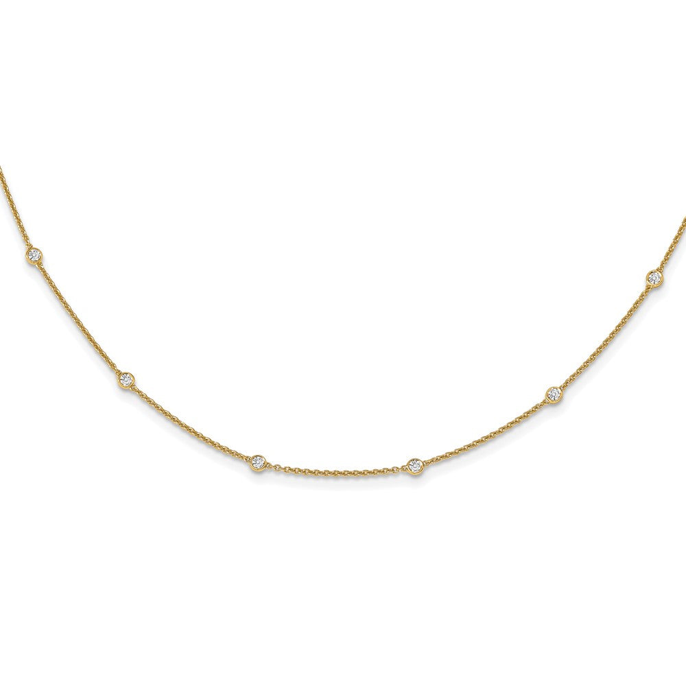 Diamond Station Cable Necklaces