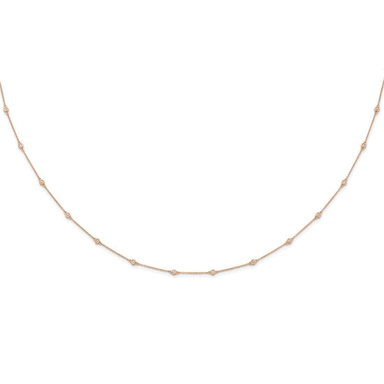 Diamond Station Cable Necklaces