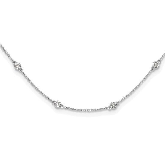 Diamond Station Cable Necklaces