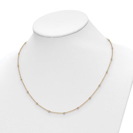 Diamond Station Cable Necklaces