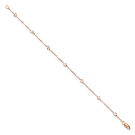 14ky True Origin Lab Grown Diamond Station Bracelets & Anklets