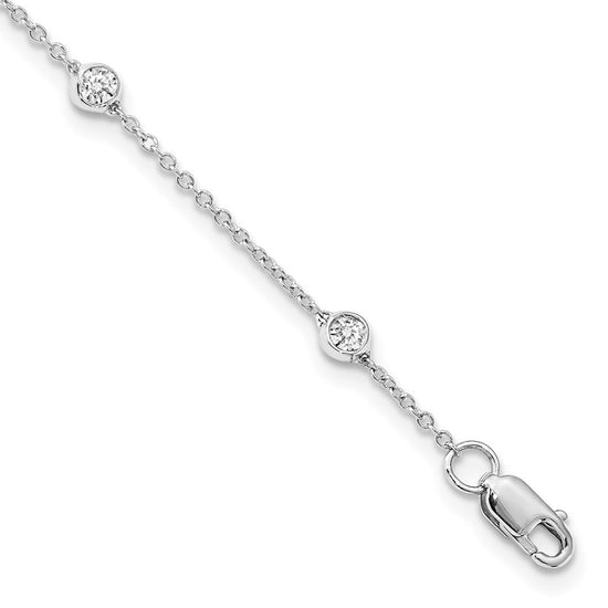 14ky True Origin Lab Grown Diamond Station Bracelets & Anklets