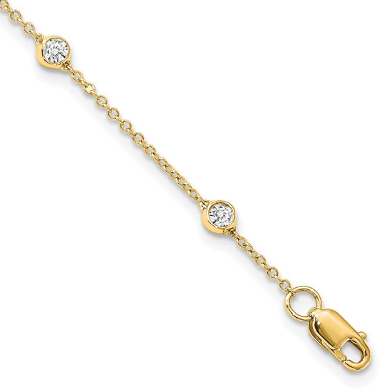14ky True Origin Lab Grown Diamond Station Bracelets & Anklets