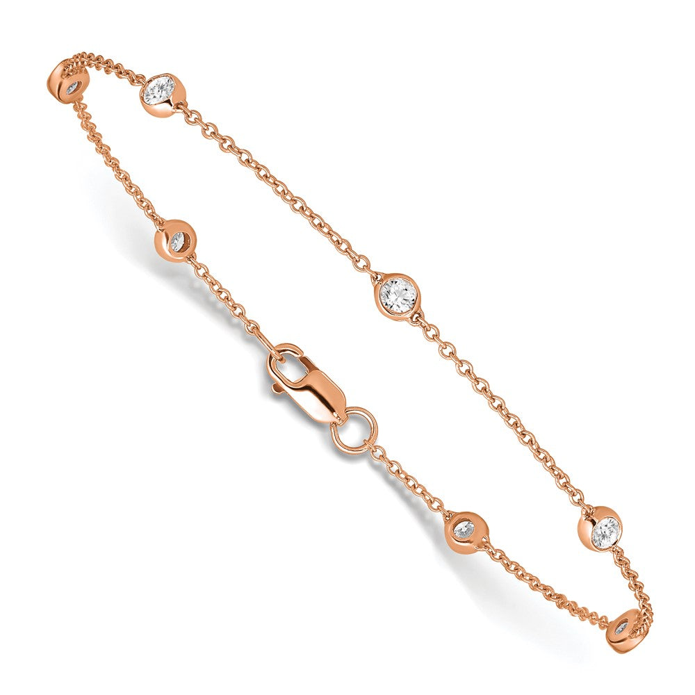 14ky True Origin Lab Grown Diamond Station Bracelets & Anklets