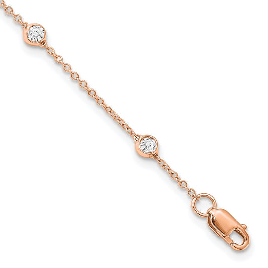 14ky True Origin Lab Grown Diamond Station Bracelets & Anklets
