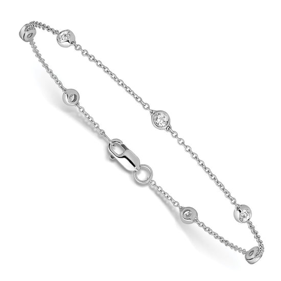 14ky True Origin Lab Grown Diamond Station Bracelets & Anklets