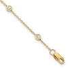 14ky True Origin Lab Grown Diamond Station Bracelets & Anklets