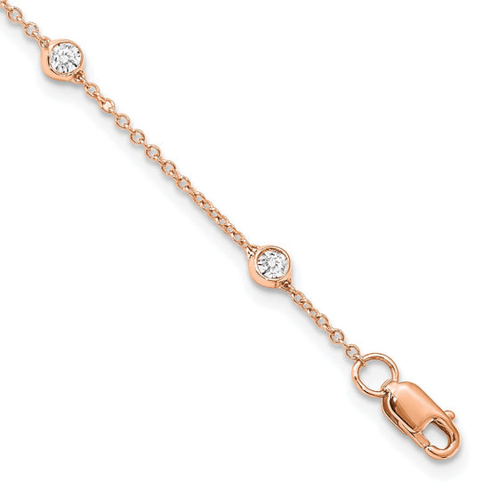 14ky True Origin Lab Grown Diamond Station Bracelets & Anklets