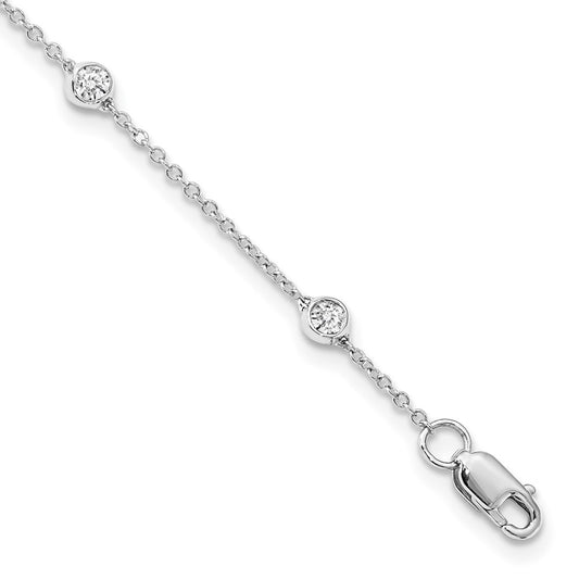 14ky True Origin Lab Grown Diamond Station Bracelets & Anklets