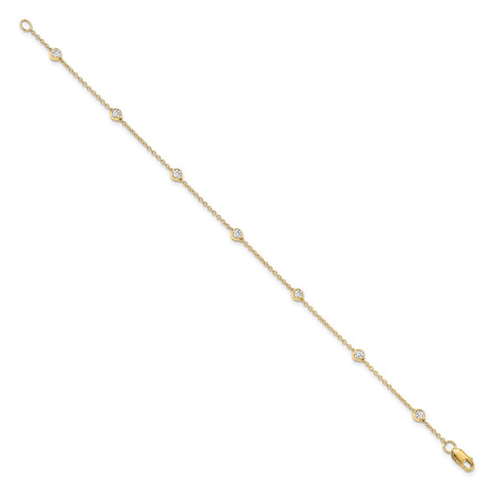 14ky True Origin Lab Grown Diamond Station Bracelets & Anklets