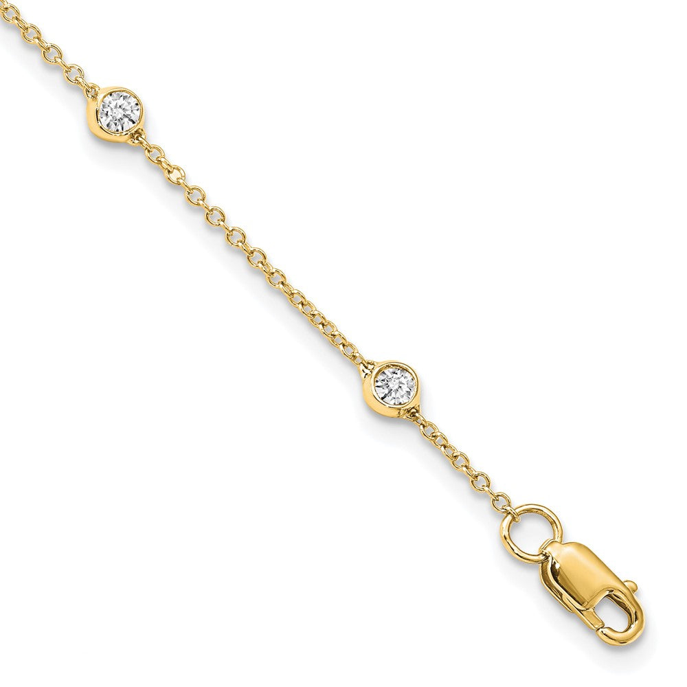 14ky True Origin Lab Grown Diamond Station Bracelets & Anklets