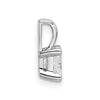 14k White Gold 1/2 carat Lab Grown Diamond VS/SI+ G+ 18 inch 4 Prong Pendant Necklace