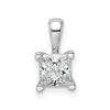 14k White Gold 3/4 carat Lab Grown Diamond VS/SI+ G+ 18 inch 4 Prong Pendant Necklace