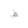 Gold Lab Grown Diamond Solitaire 3-Prong Chain Slide