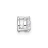 Gold Lab Grown Diamond Solitaire 3-Prong Chain Slide