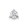Gold Lab Grown Diamond Solitaire 3-Prong Chain Slide