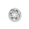 14k White Gold 1/2 carat Lab Grown Diamond VS/SI+ G+ Round Complete Halo Chain Slide Pendant