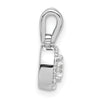 Gold Lab Grown Diamond Round Halo Pendant