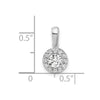 Gold Lab Grown Diamond Round Halo Pendant