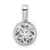 Gold Lab Grown Diamond Round Halo Pendant