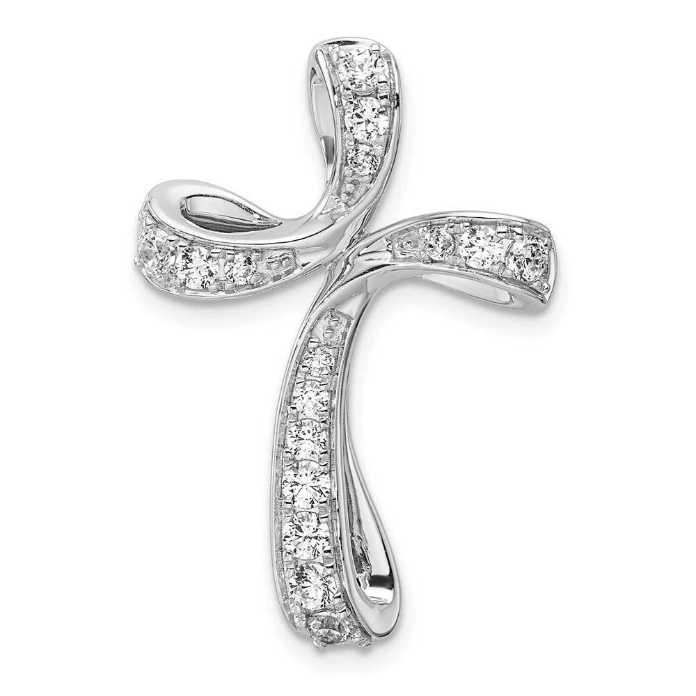 Gold Lab Grown Diamond Cross Pendant