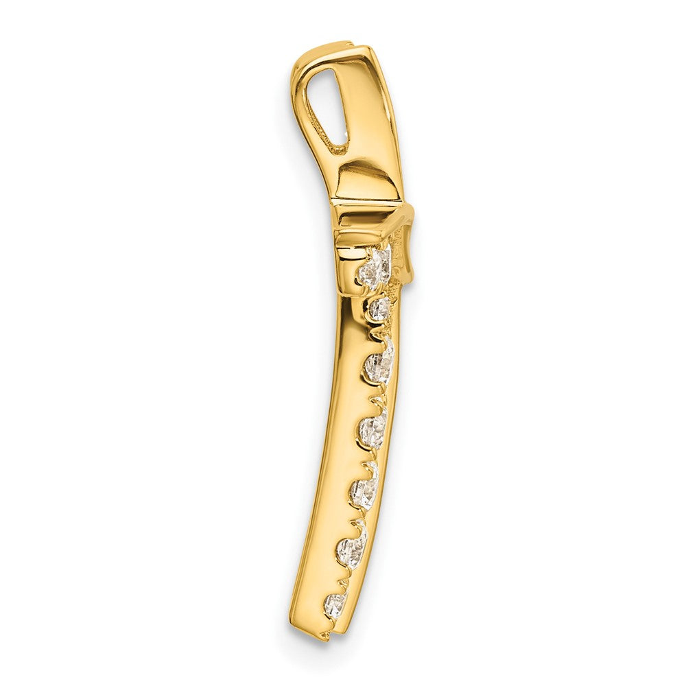 Gold Lab Grown Diamond Cross Pendant