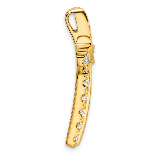 Gold Lab Grown Diamond Cross Pendant