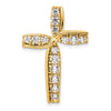 Gold Lab Grown Diamond Cross Pendant