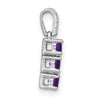 3-Stone Gemstone & Diamond Pendants