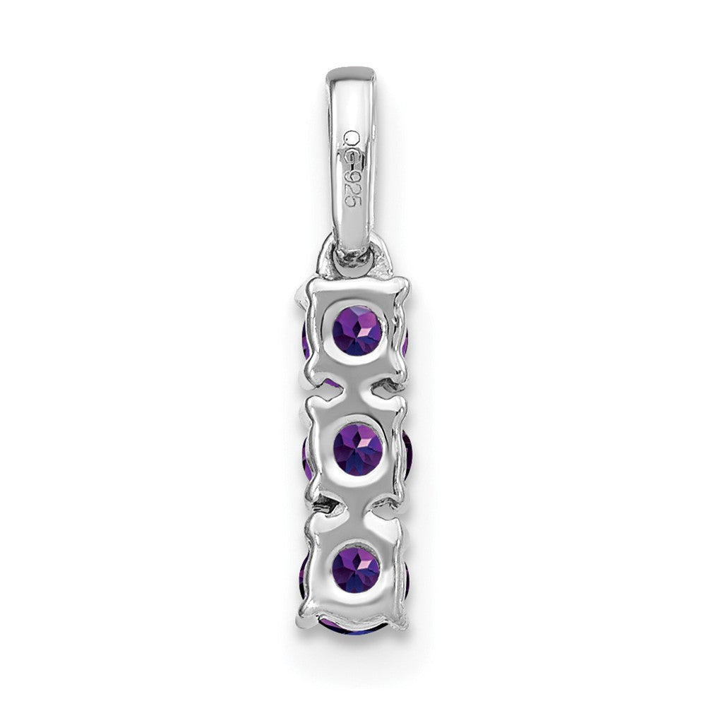 3-Stone Gemstone & Diamond Pendants