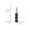 3-Stone Gemstone & Diamond Pendants