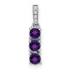 3-Stone Gemstone & Diamond Pendants