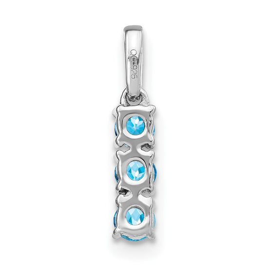 3-Stone Gemstone & Diamond Pendants