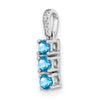 3-Stone Gemstone & Diamond Pendants
